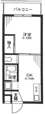 河野ハイム６の物件間取画像